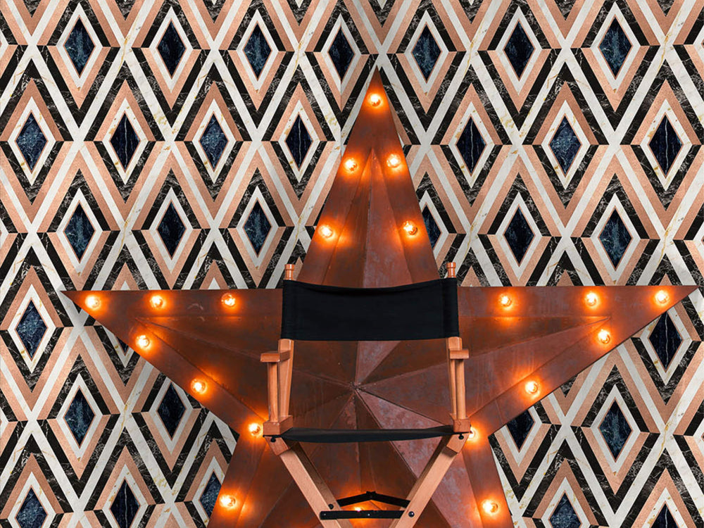 Mind The Gap Manhatten Diamonds In Copper - WP20291