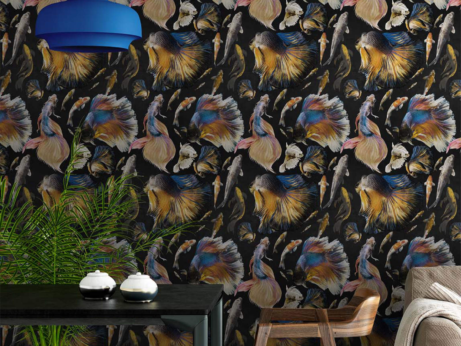 Mind The Gap Atoll Goldfish Anthracite - WP20301