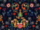 Mind The Gap Hippie Spirit Transylvania Folk In Blue - WP20312