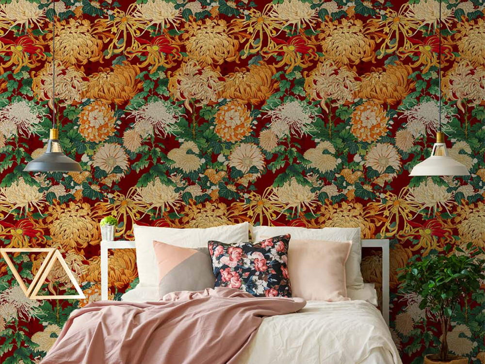 Mind The Gap Florilegium Chrysanthemums - WP20320