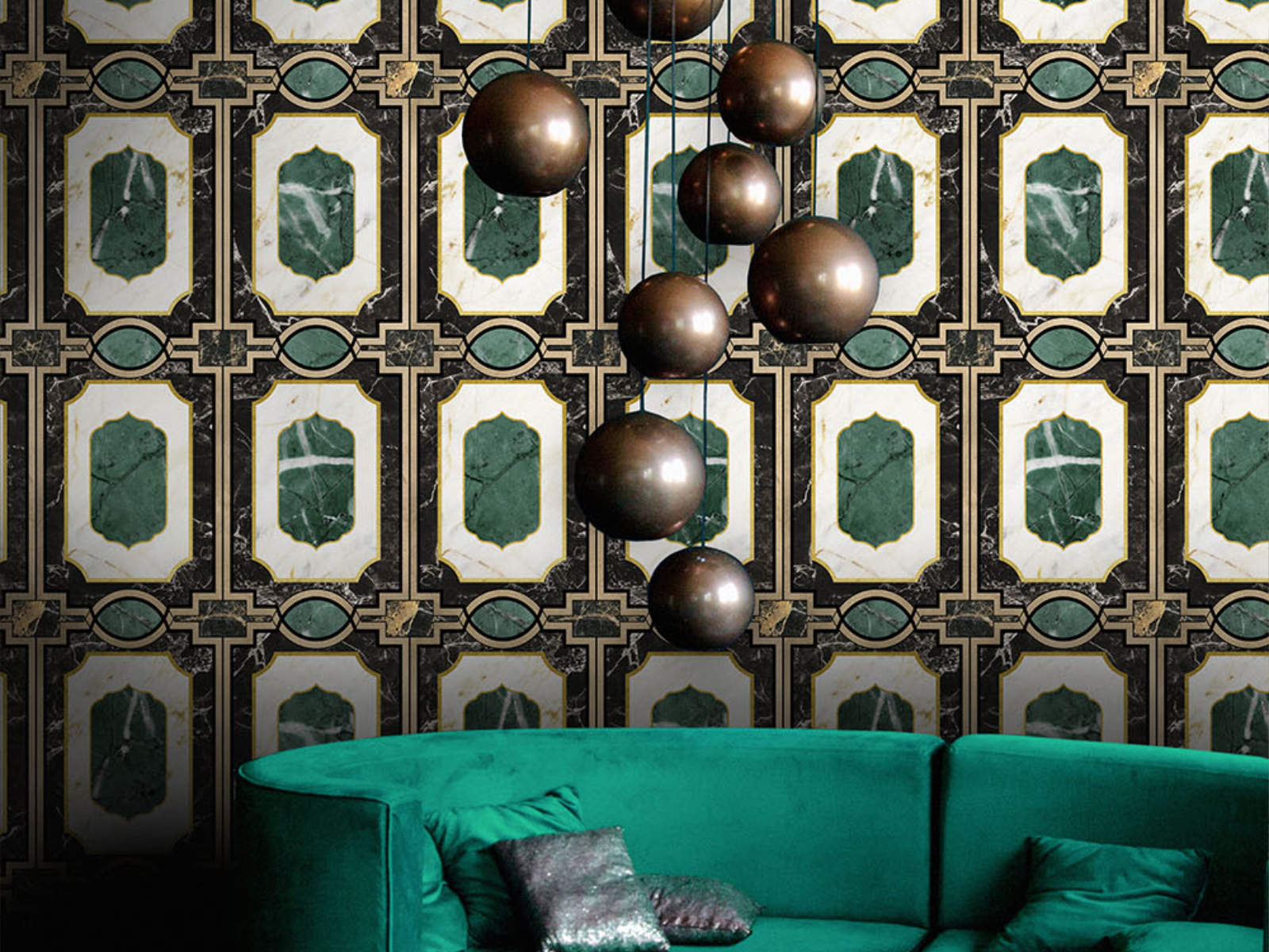 Mind The Gap Manhatten Waldorf Emerald - WP20356