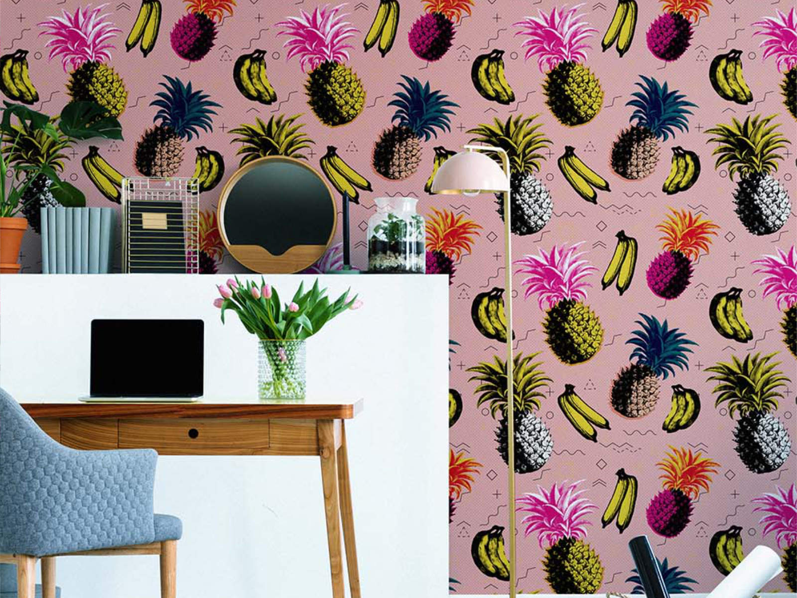 Mind The Gap Nouvelle Pop Flying Objects Pink - WP20376