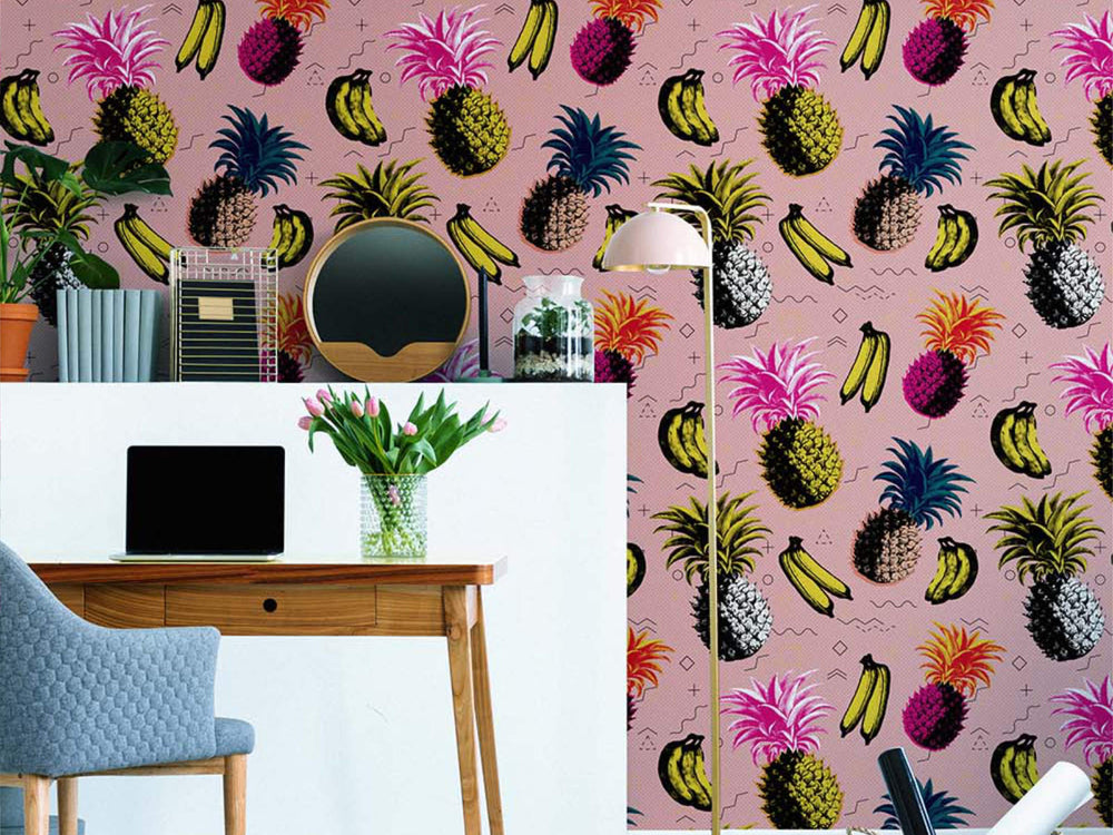 Mind The Gap Nouvelle Pop Flying Objects Pink - WP20376