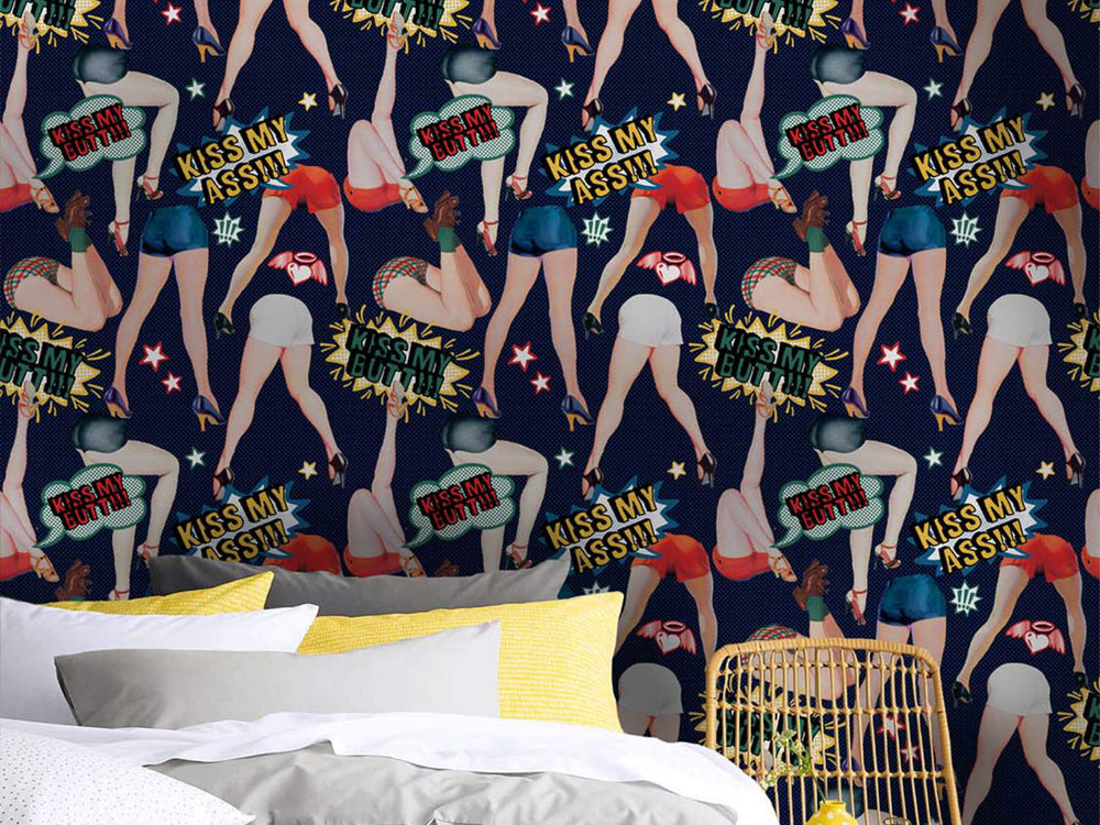 Mind The Gap Nouvelle Pop Kiss My Ass Indigo - WP20377