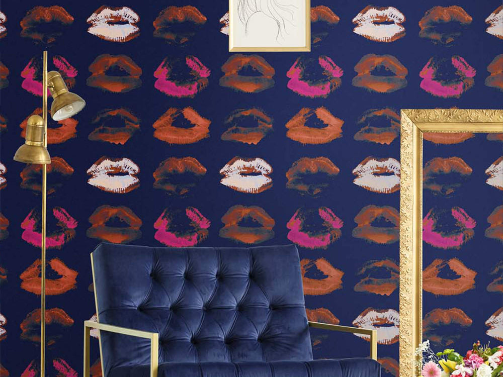Mind The Gap Nouvelle Pop Neon Kiss Indigo - WP20380