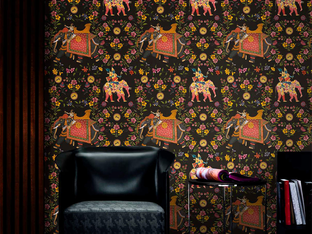 Mind The Gap World of Fabrics Aristocracy Anthracite - WP20404