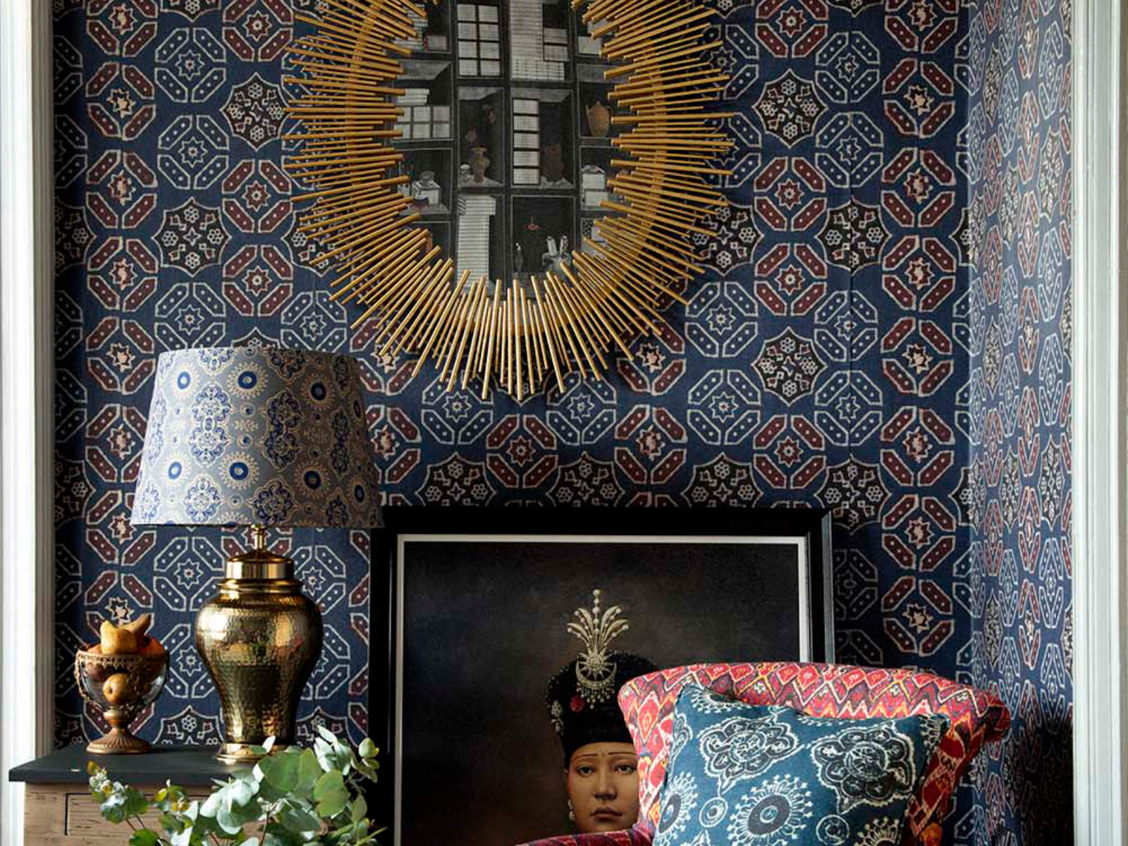 Mind The Gap Origins Ajrak Blue - WP20412