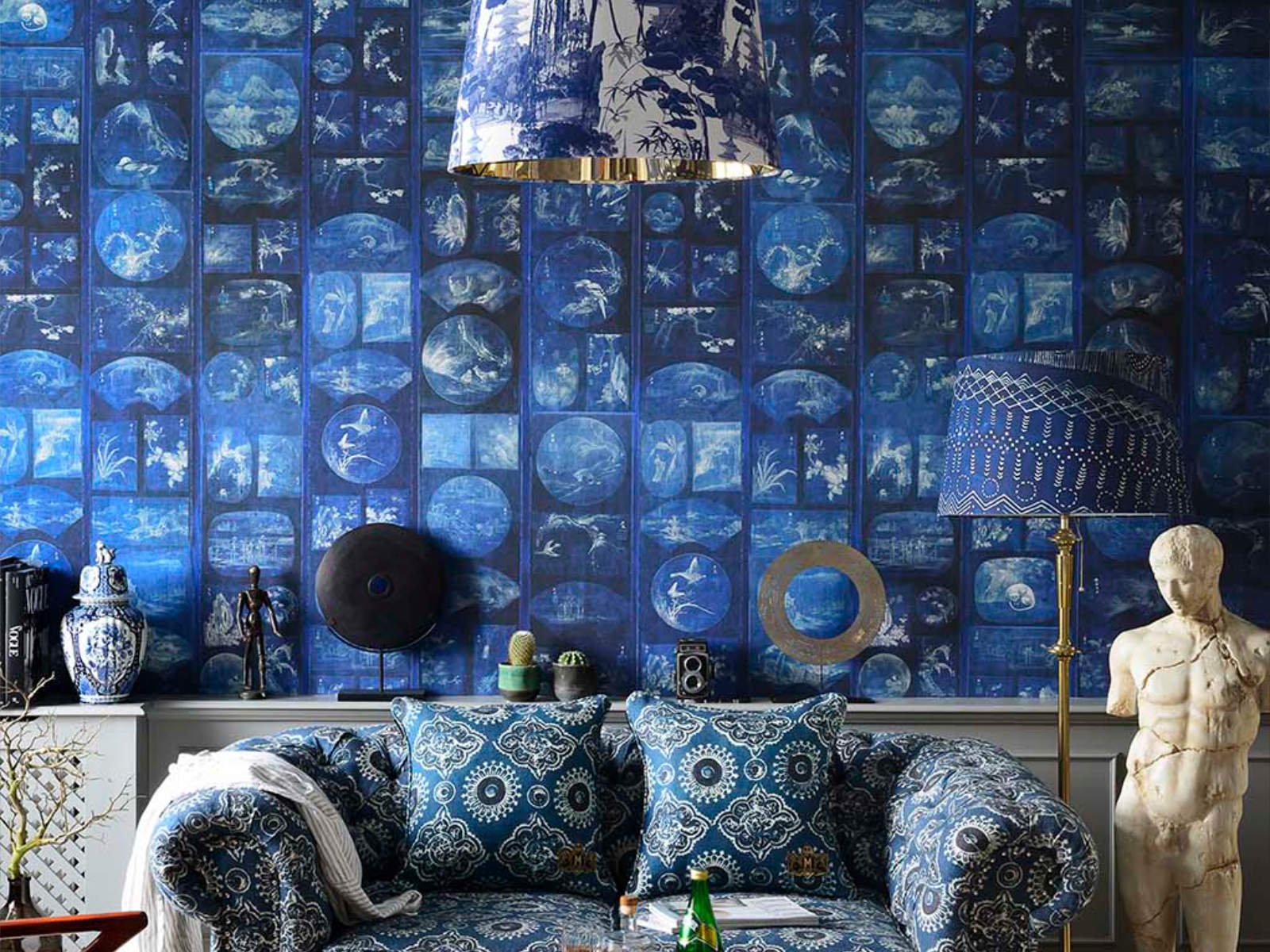 Mind The Gap Indigo Addiction Aizome Collage - WP20506