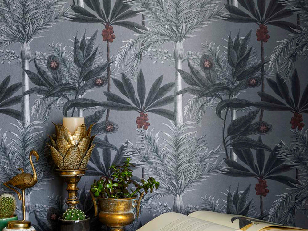Mind The Gap Tropical Wanderlust Madagascar Grey - WP20519