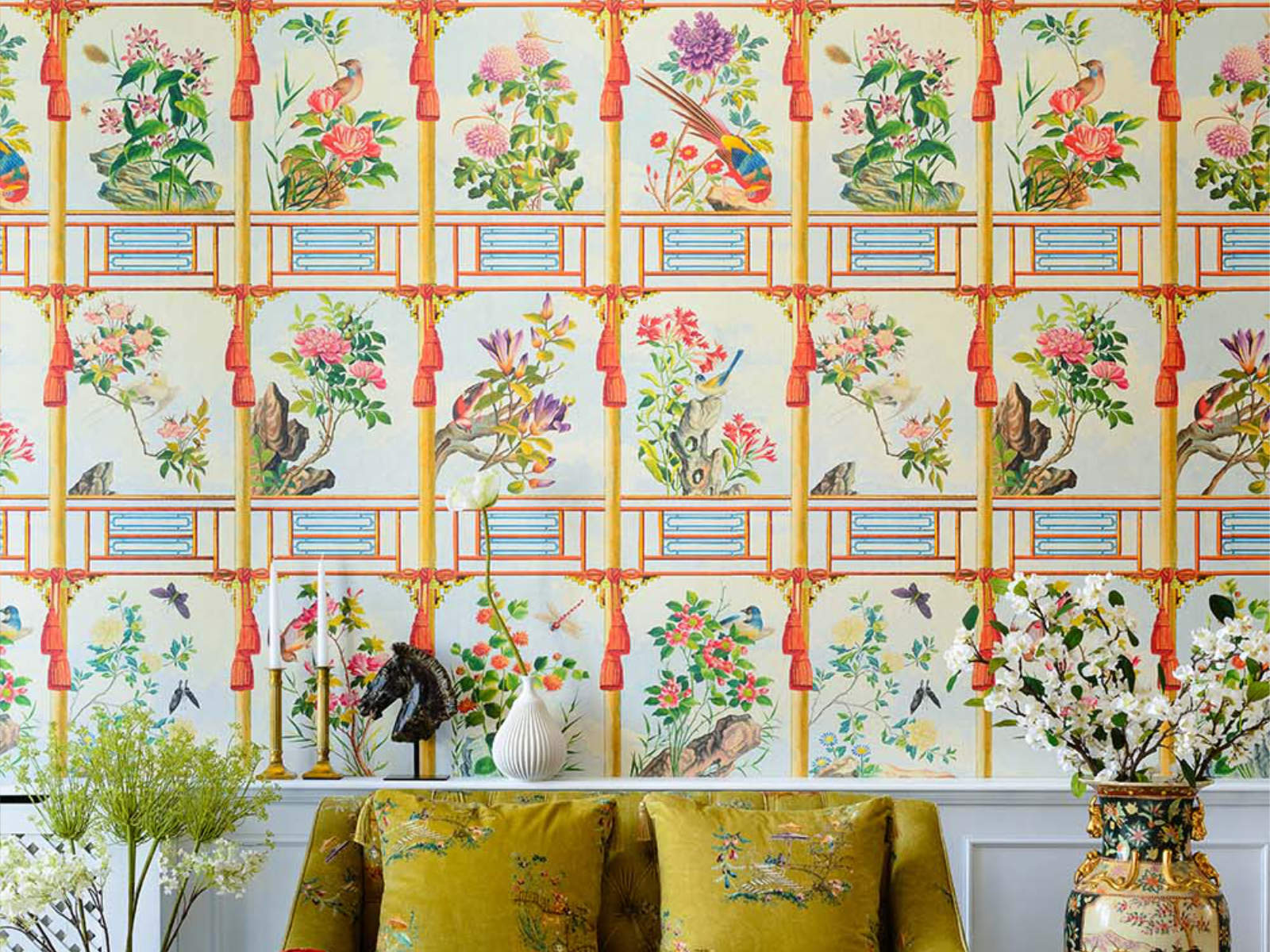 Mind The Gap The Chinese Garden Flowering Wall - WP20585