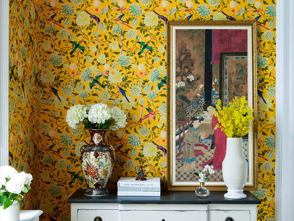 Mind The Gap The Chinese Garden The Garden Of Immortality Mustard Yellow - WP20590