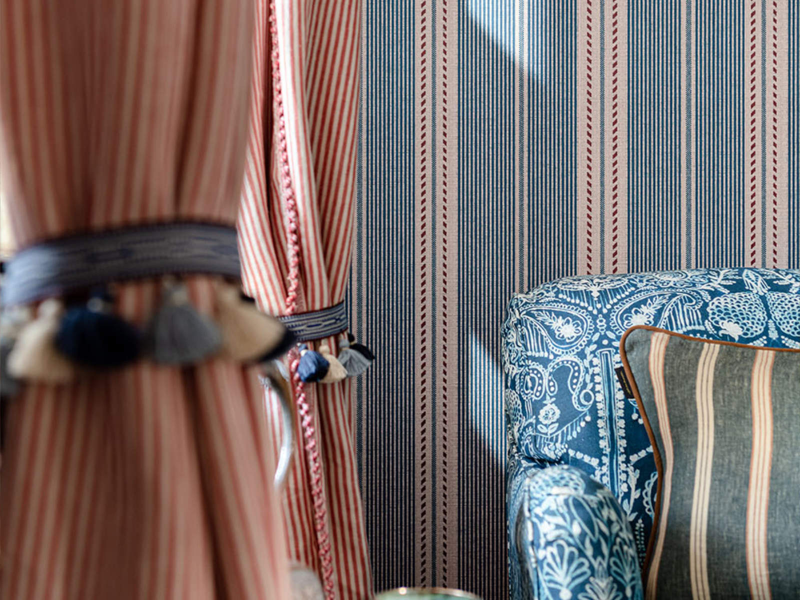 Mind The Gap Tales Of Maghreb Berber Stripes Blue - WP20757