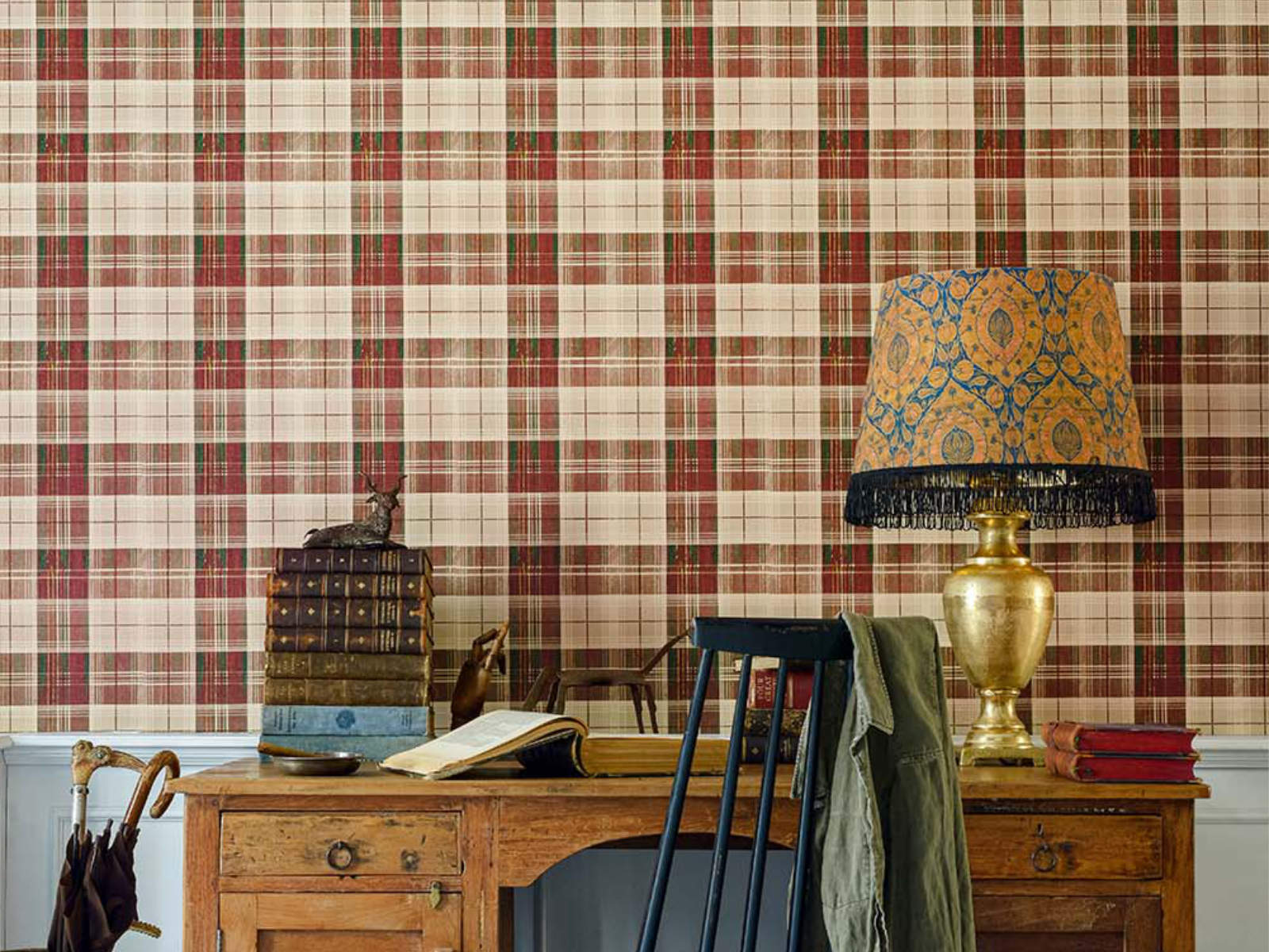 Mind The Gap Transylvanian Roots Countryside Plaid Leather - WP30012