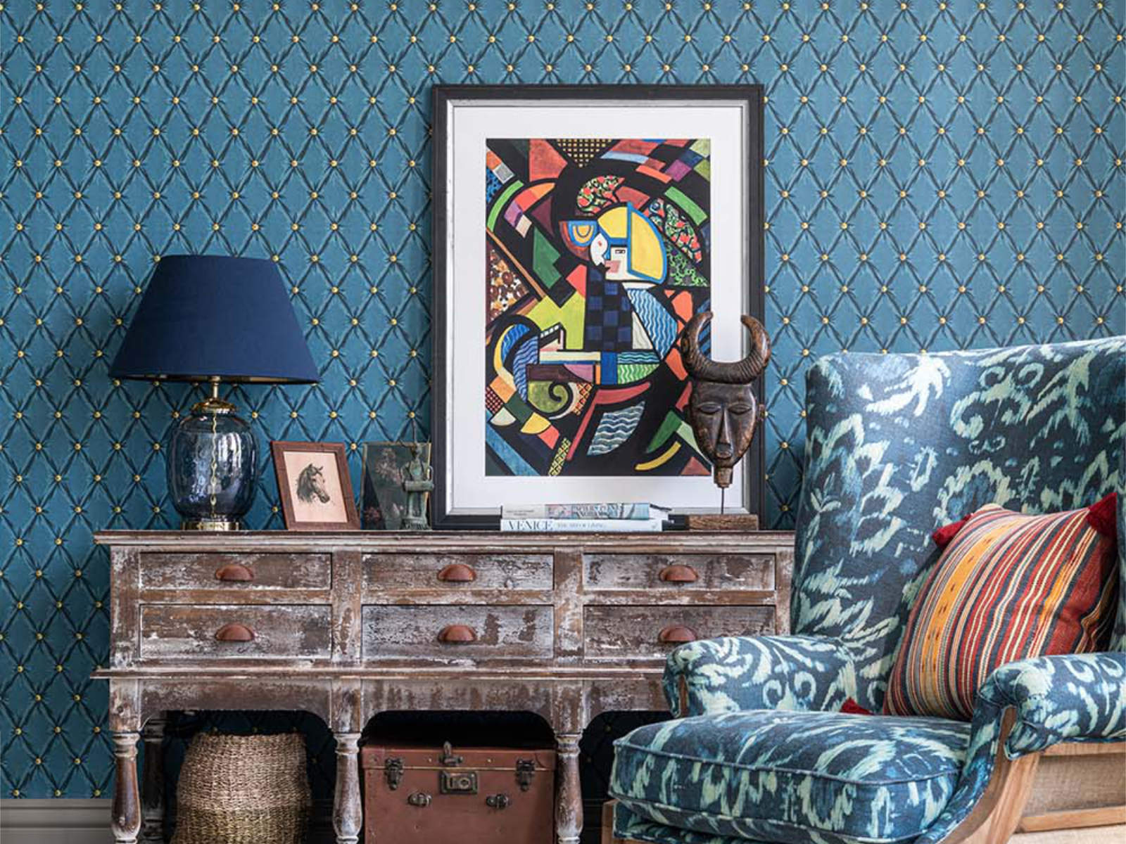 Mind The Gap Orient Express Tufted Panel - WP30170