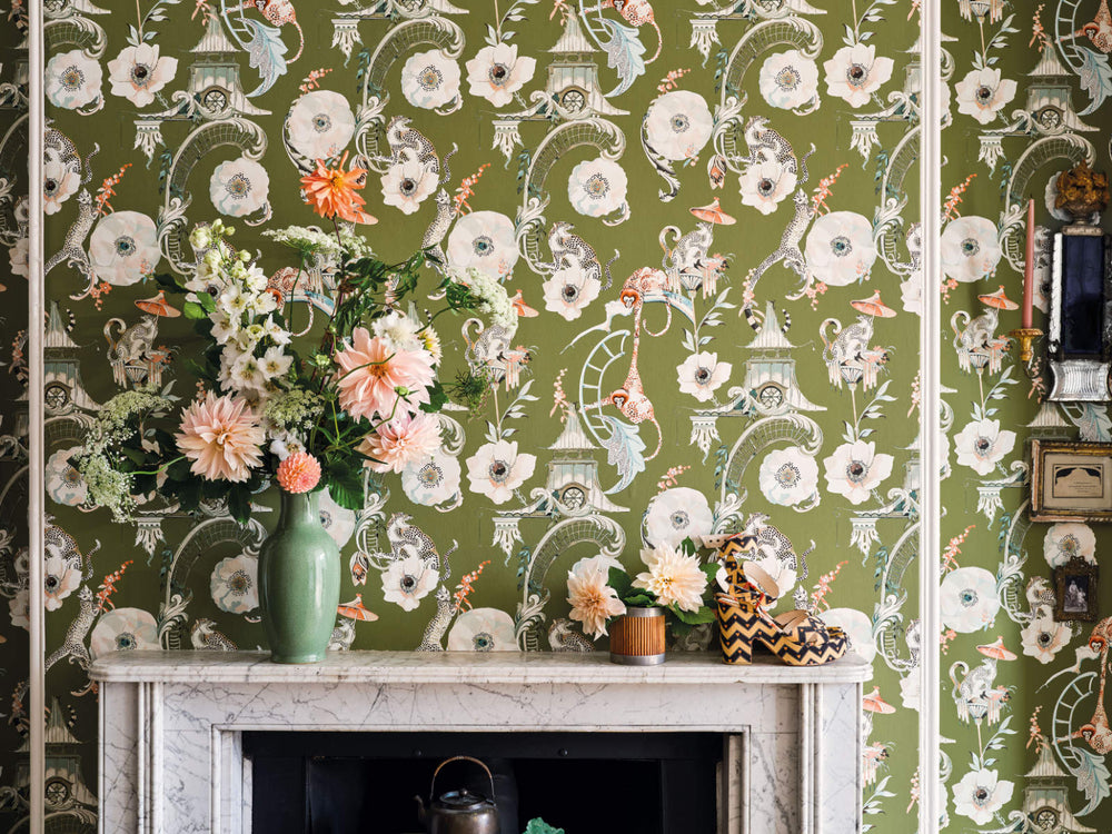 Romo x Temperley London Euphoria - Somerset Green - W448/04