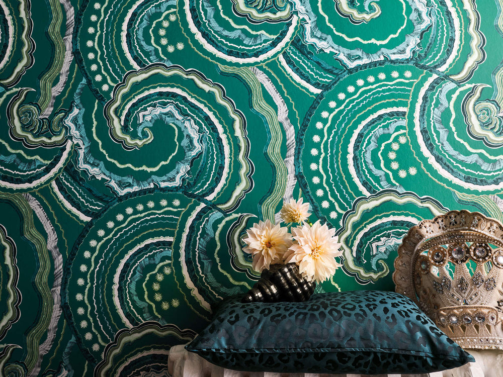 Romo x Temperley London Fantasia - Malachite - W449/05