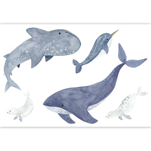 Casadeco Once Upon A Time 2 Sea Life Muursticker - 200896505