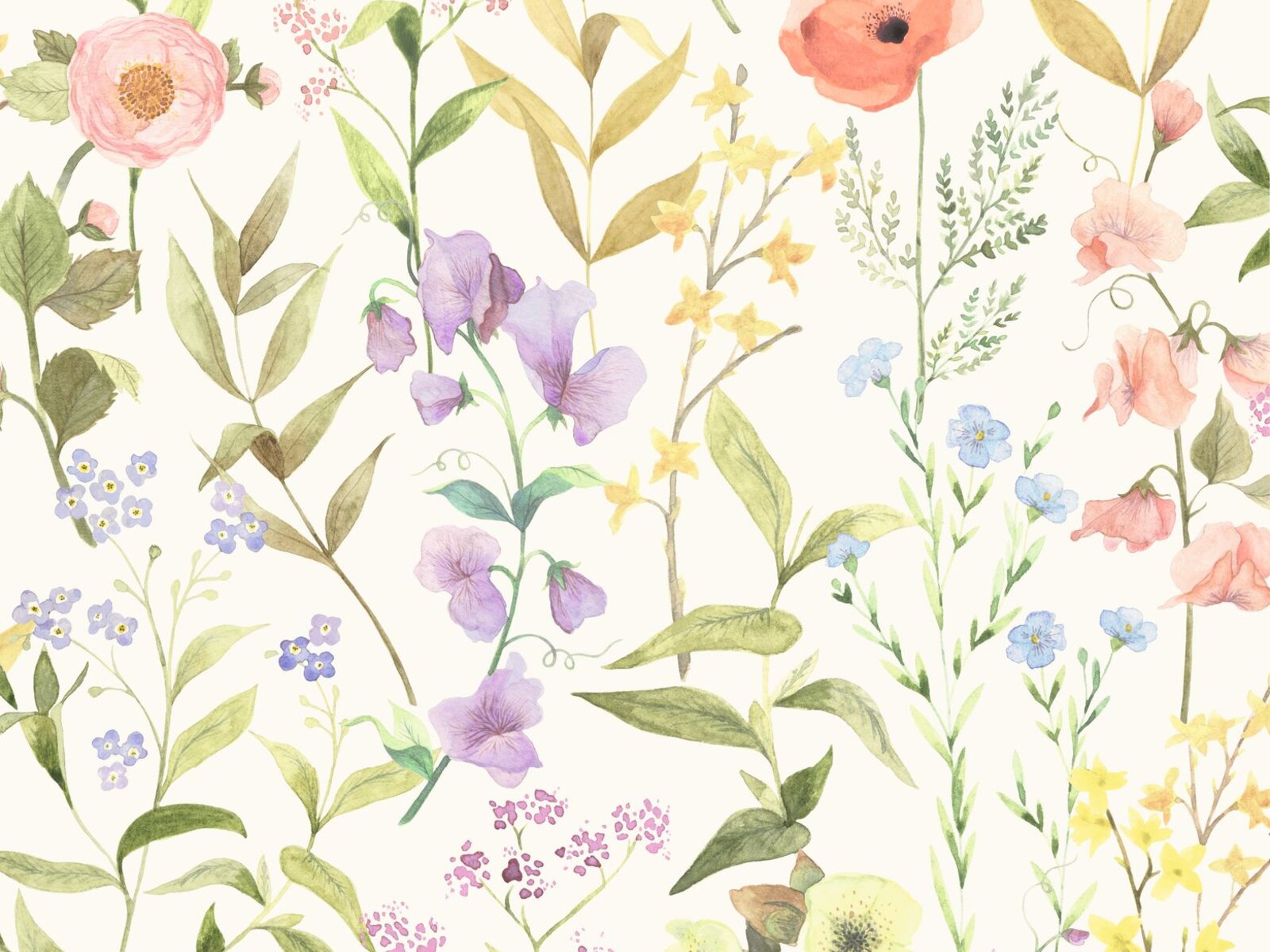 Casadeco Le Beau Jardin Fleurs Des Champs - 87650825