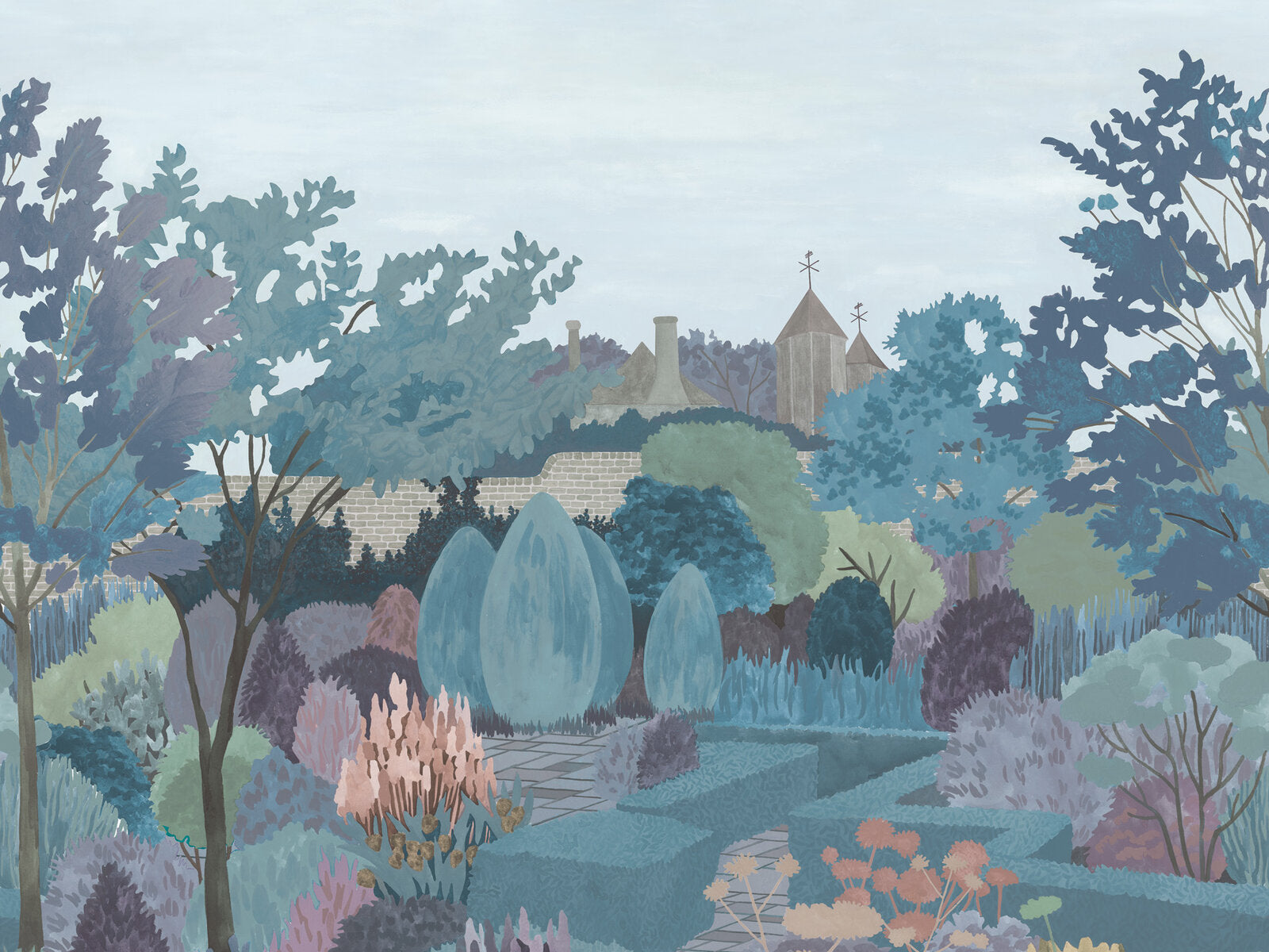Little Greene In The Garden Castle Garden - Tea With Florence