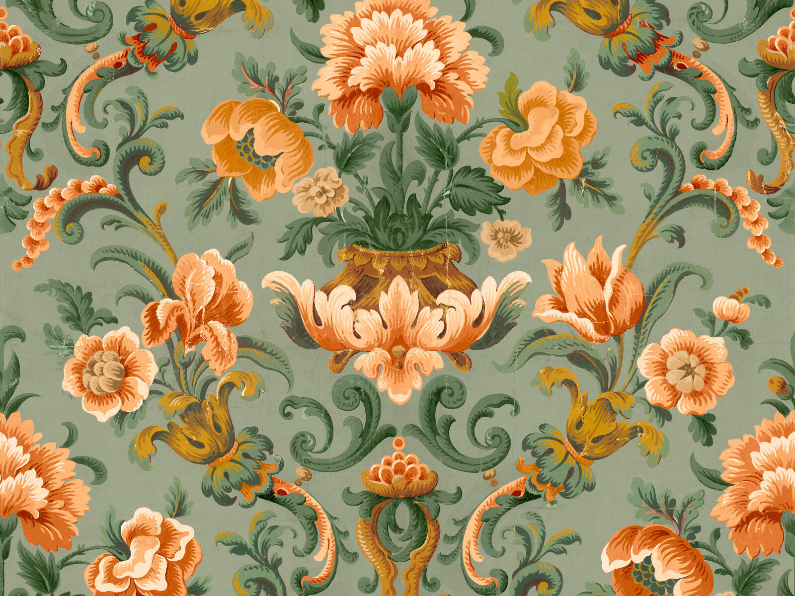 Coordonné Damaskus Aranjuez Damask - D00131