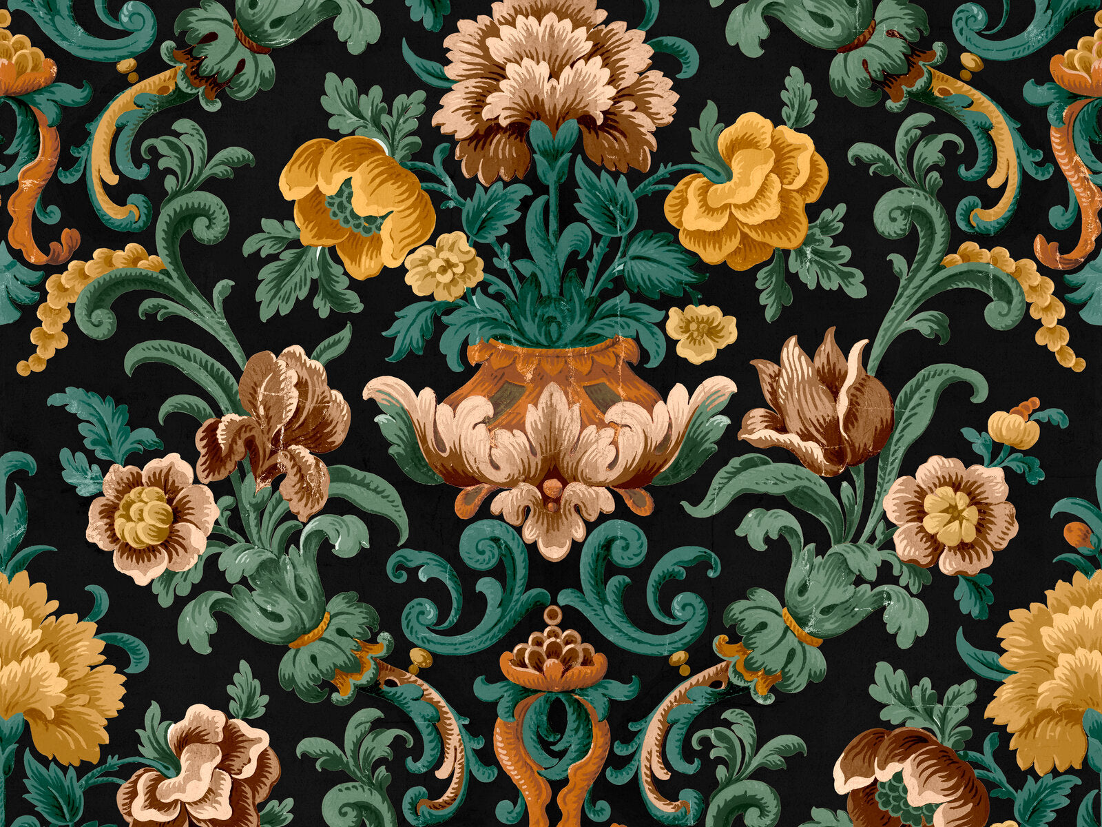 Coordonné Damaskus Aranjuez Damask - D00134