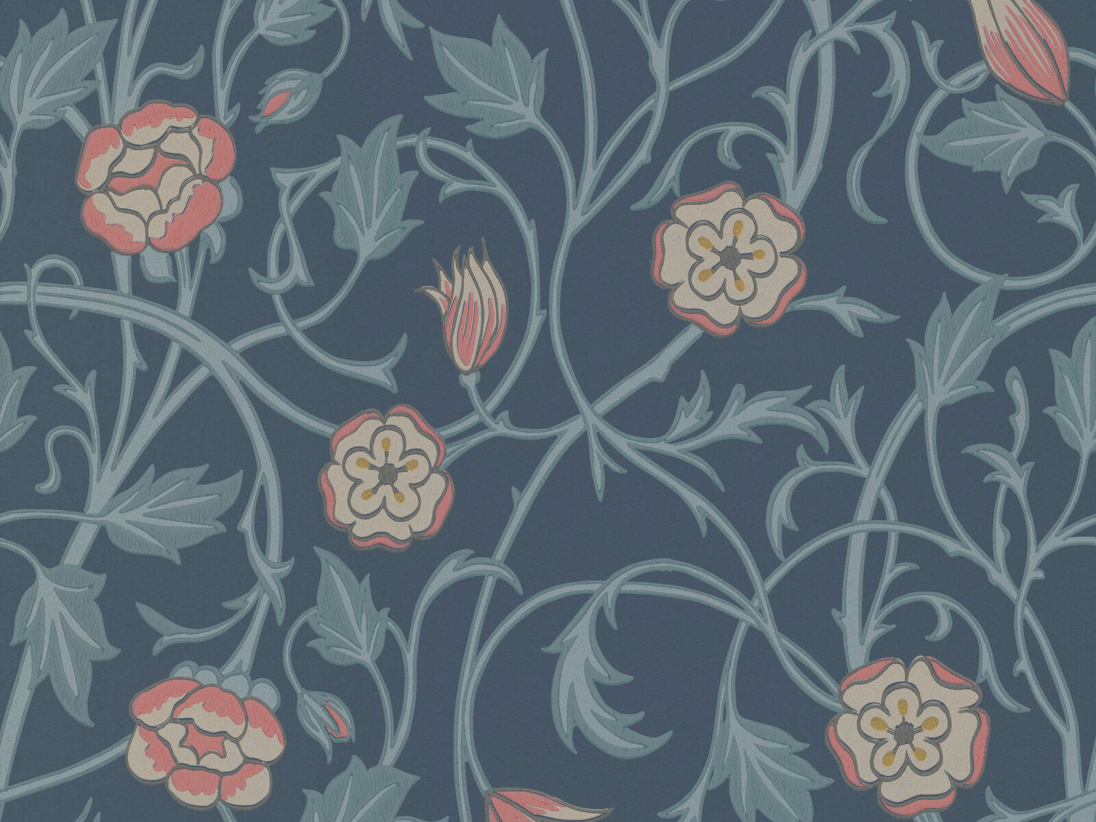 Little Greene In The Garden May'S Tulip - Hicks Blue