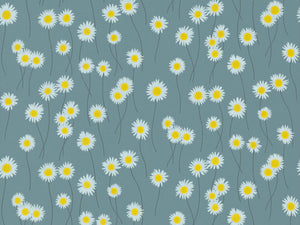Little Greene In The Garden Moon Daisies - Etruria