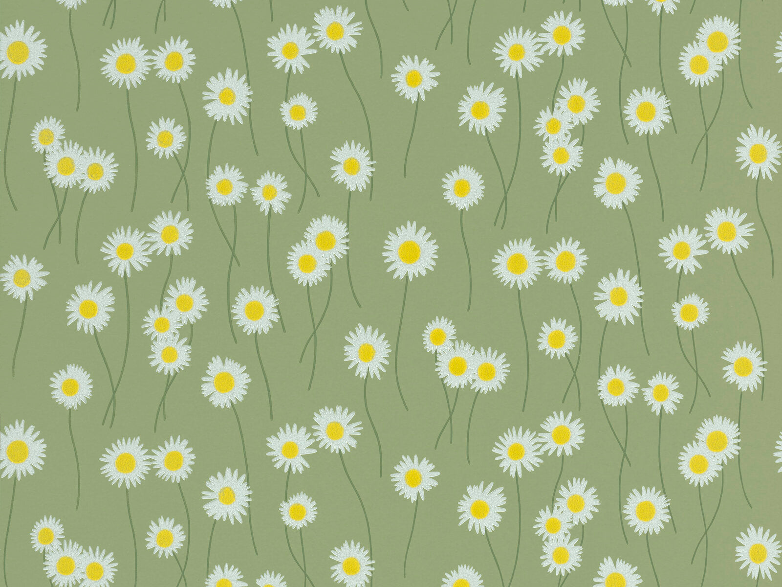 Little Greene In The Garden Moon Daisies - Garden