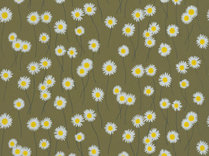 Little Greene In The Garden Moon Daisies - Olive Colour