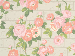 Little Greene In The Garden Rose Garden - Green Stone