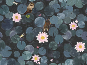 Little Greene In The Garden Lily Pads - Hick's Blue