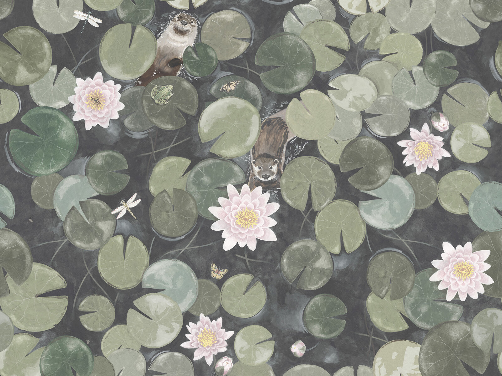 Little Greene In The Garden Lily Pads - Normandy Grey