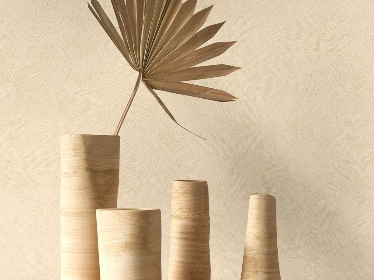 Casadeco Canopée Solea CANP202661234 Beige paille behang