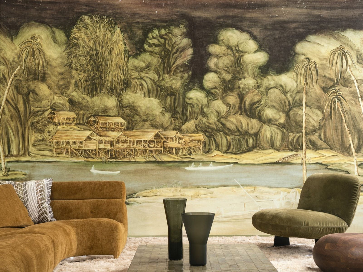 Arte Ombré Riva 32361 Sepia River behang