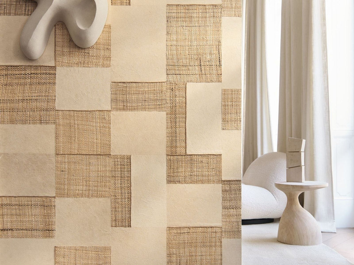 Casamance Midori Takumi 72450110 Ivoire naturel behang