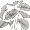 Casadeco Wonderwalls 3 Alocasia Noir Fusain
