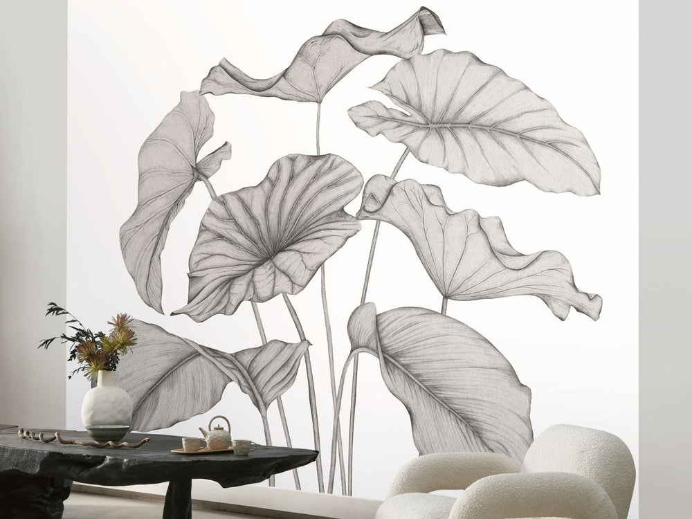 Casadeco Wonderwalls 3 Alocasia Noir Fusain