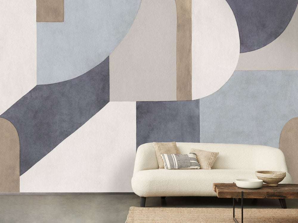 Casadeco Wonderwalls 3 Empire des Formes Bleu Orage