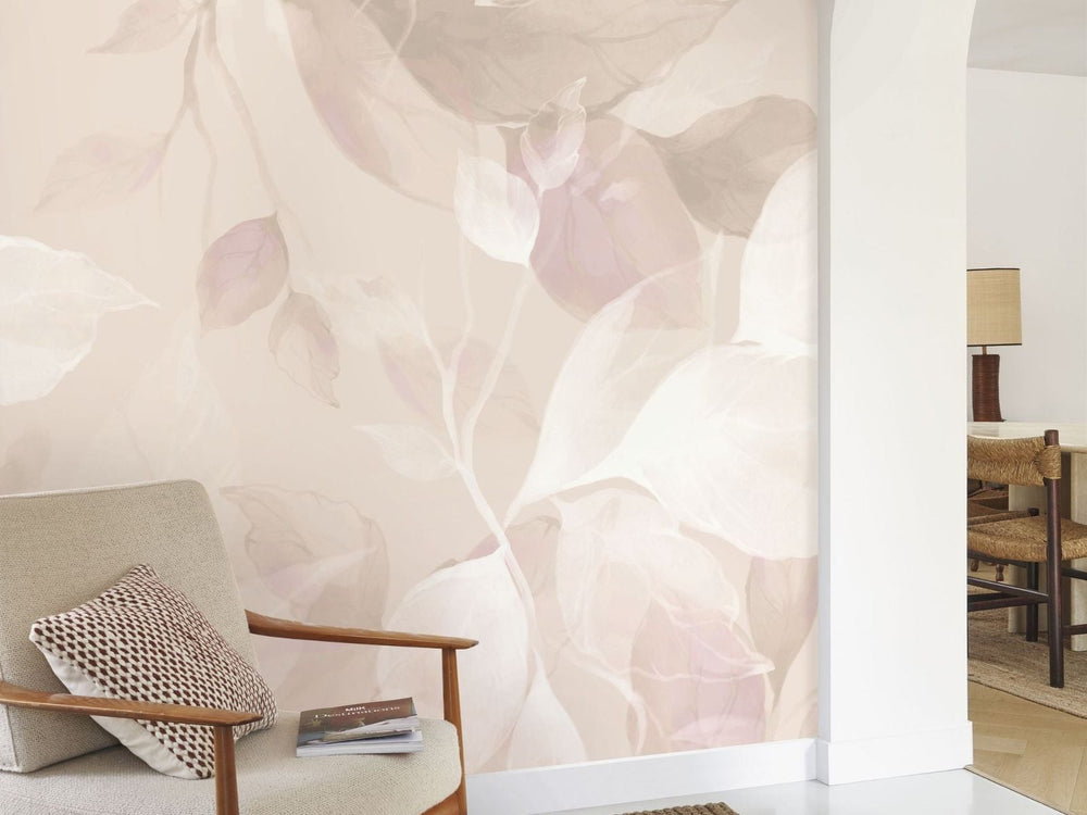 Casadeco Wonderwalls 3 Souffle Végétal Rose Nude