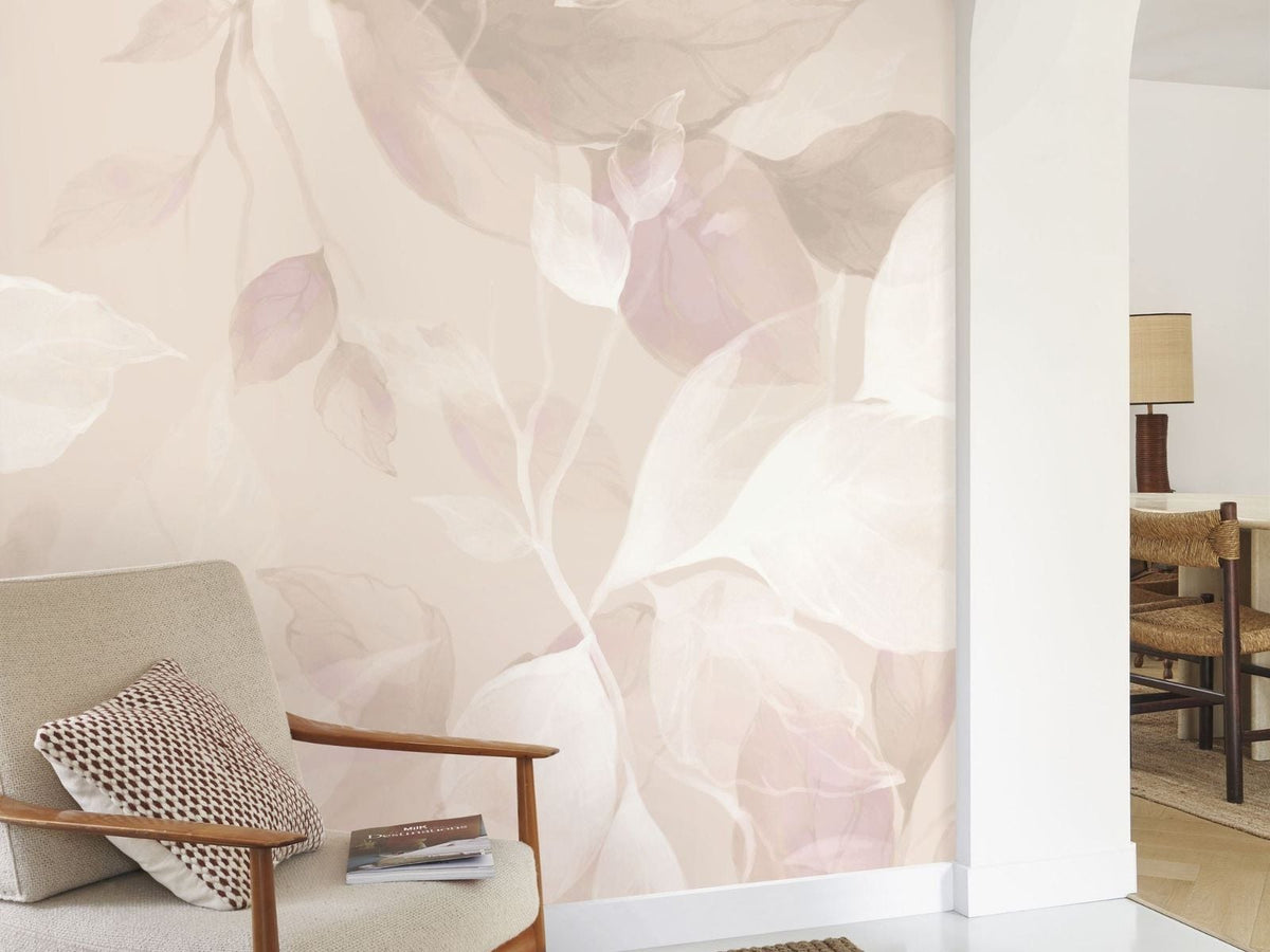 Casadeco Wonderwalls 3 Souffle Végétal Rose Nude WDWT202284405NW Rose Nude behang