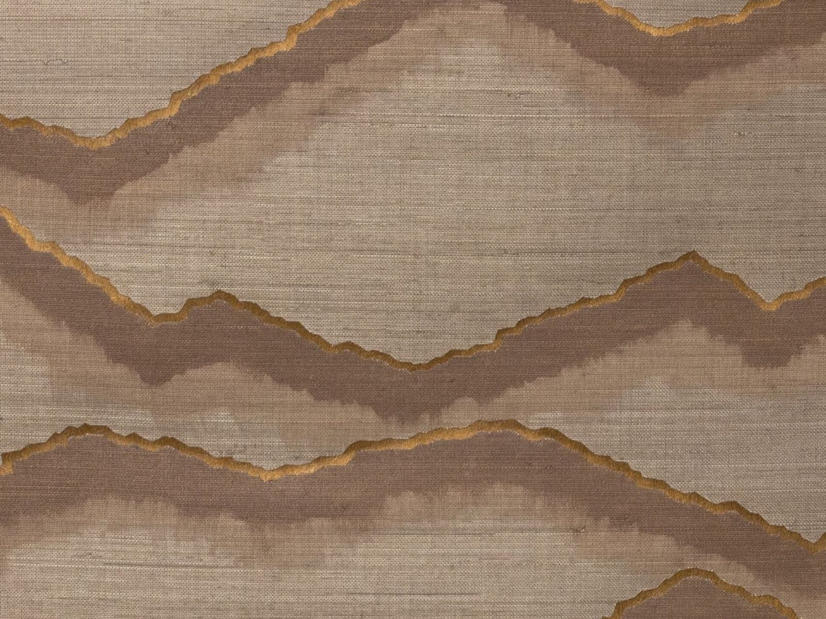 Casamance Midori Hida 71990347 Latté cuivré behang