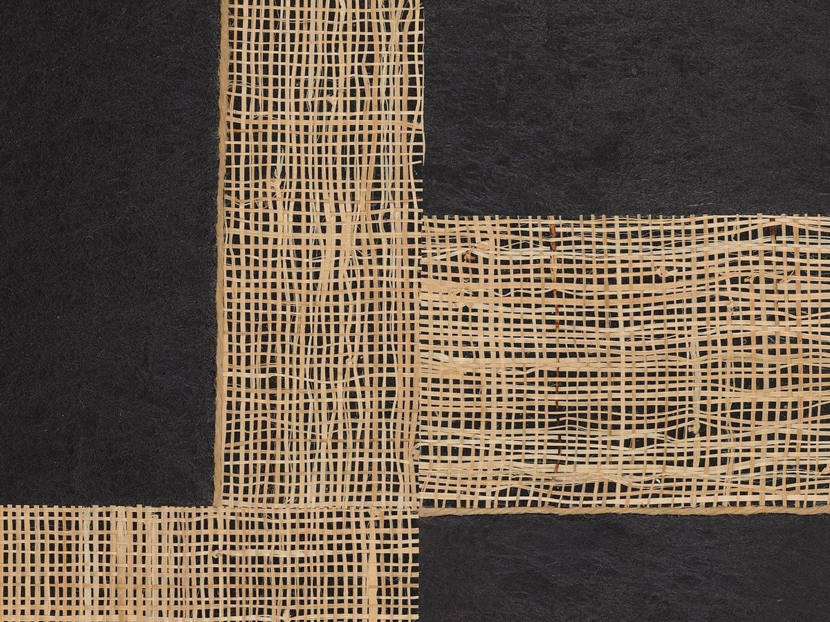 Casamance Midori Takumi 72450407 Noir naturel behang