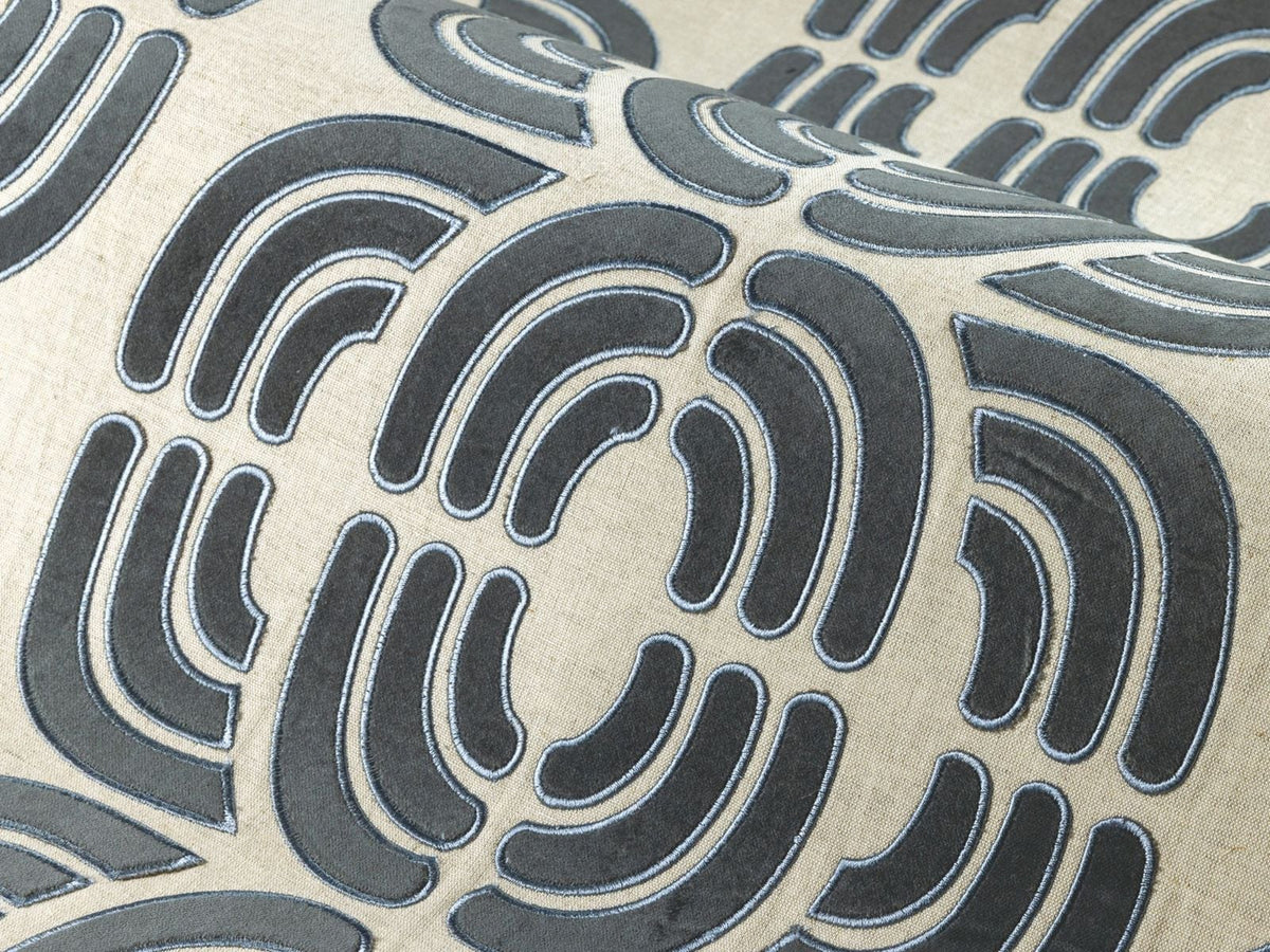Casamance Mimbeau Arès 71860472 Anthracite craie behang
