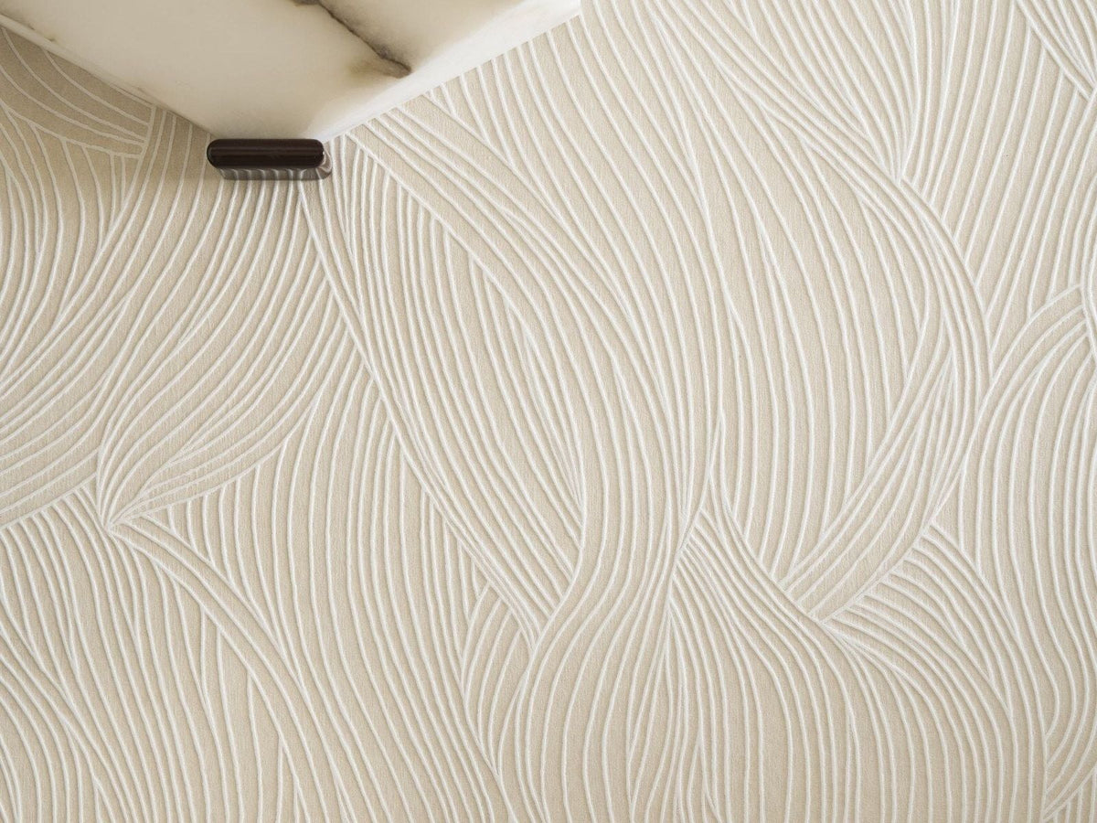 Casamance Midori Balearica 78050118 Blanc ivoire behang