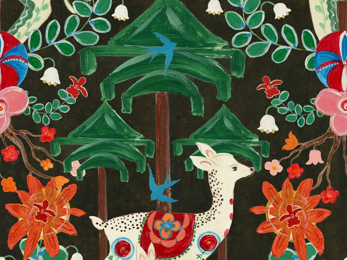 Mind The Gap Transylvanian Rhapsody A Woodland Tale Anthracite WP20932 Anthracite behang