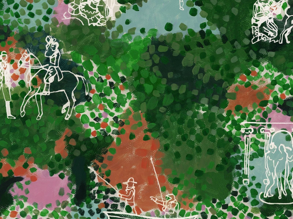 Mind The Gap Transylvanian Rhapsody Castle's Garden Verdant Green WP20923 Verdant Green behang