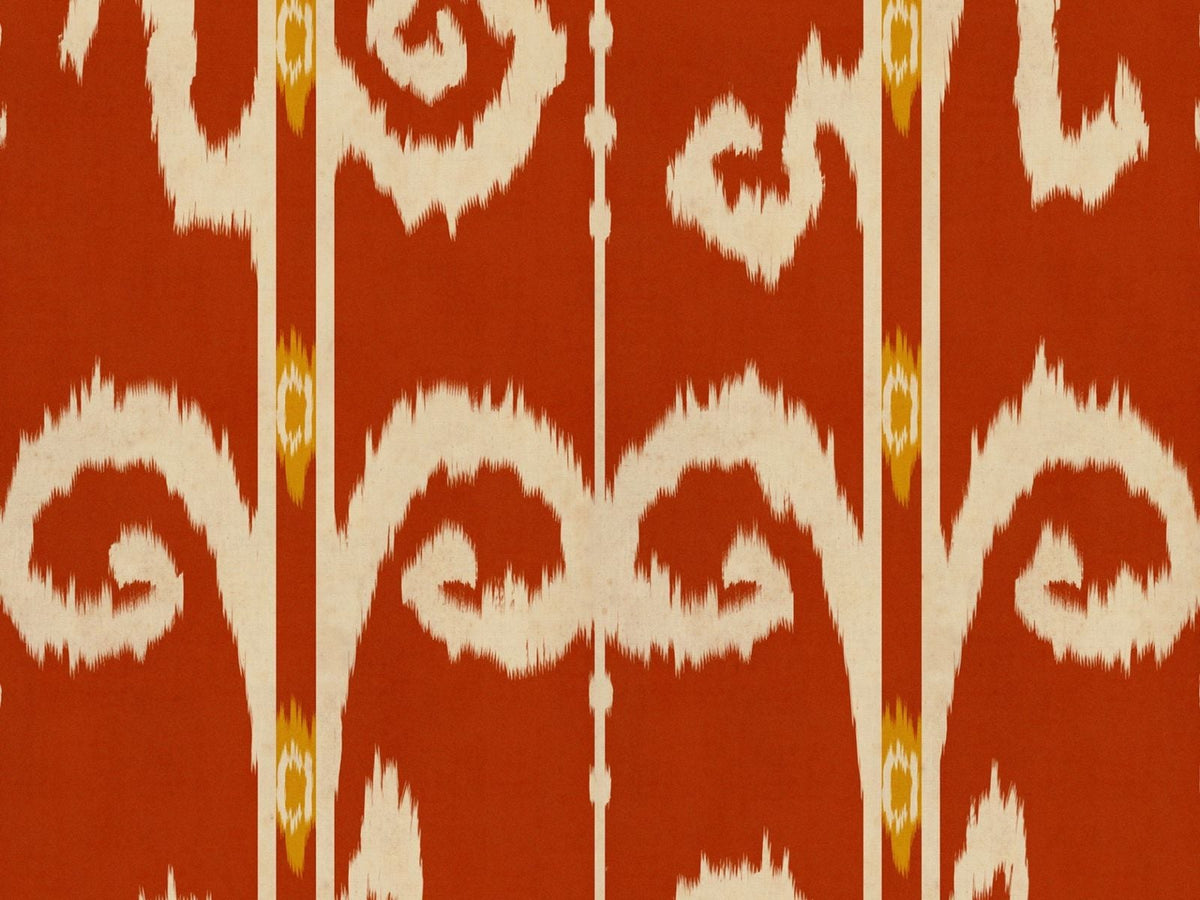 Mind The Gap Transylvanian Rhapsody Elysia Ikat Crimson WP20909 Crimson behang