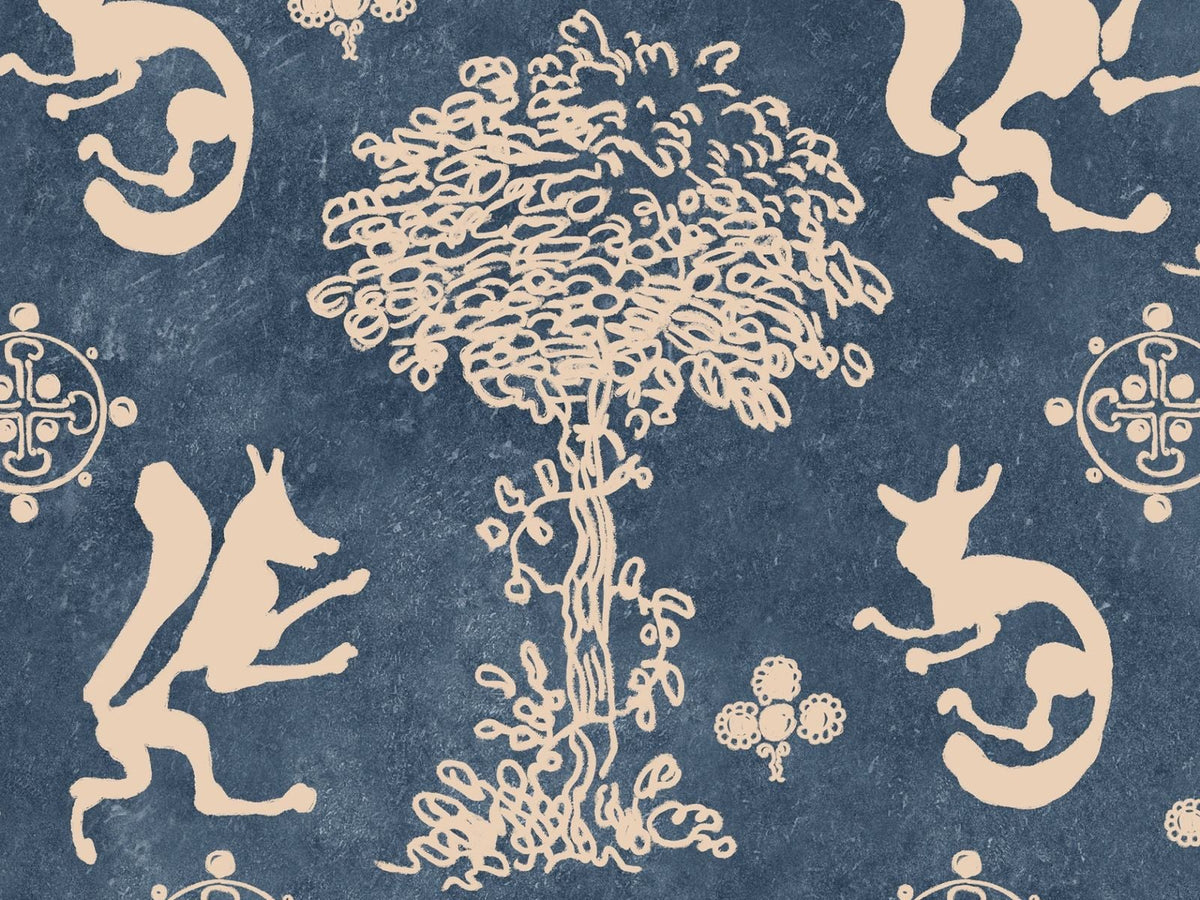 Mind The Gap Transylvanian Rhapsody The Silly Fox Denim WP30263 Denim behang