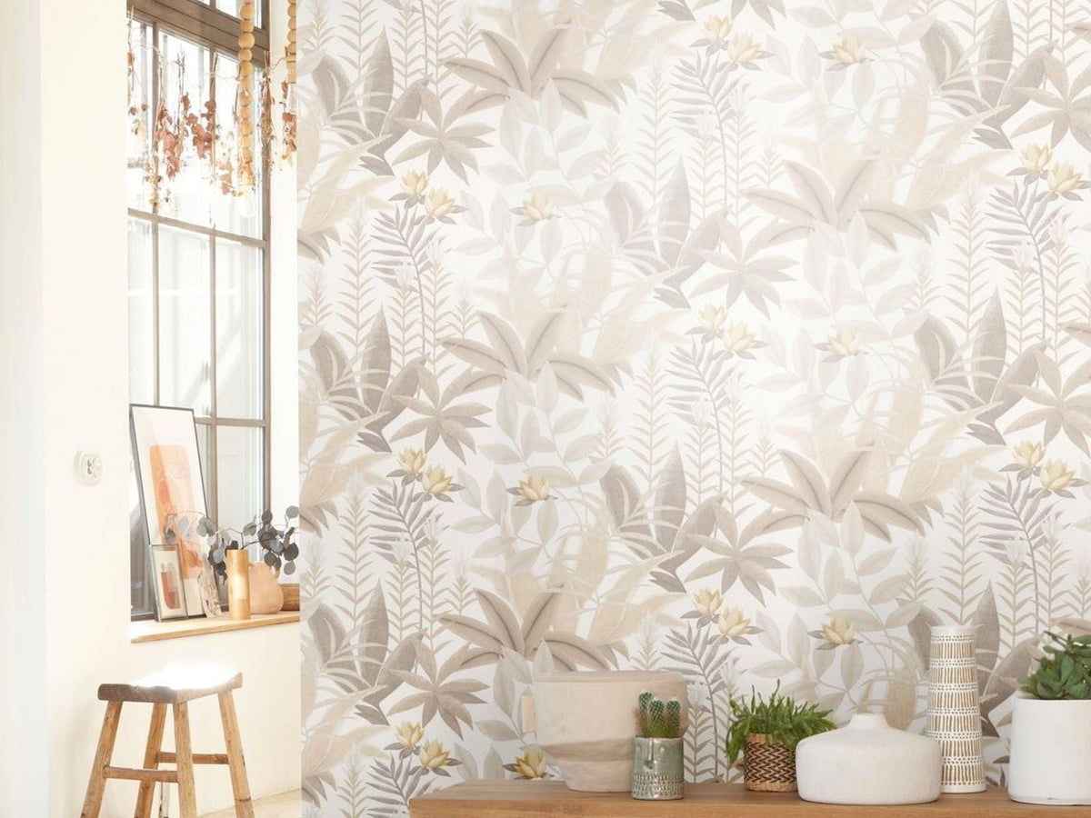 Casadeco Canopée Antipode CANP202631313 Naturel behang
