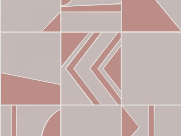 Behangstaal: HookedOnWalls Tinted Tiles Groove - 29041